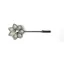 Otto Schumacher Crystal Flower Stock Pin White Opal